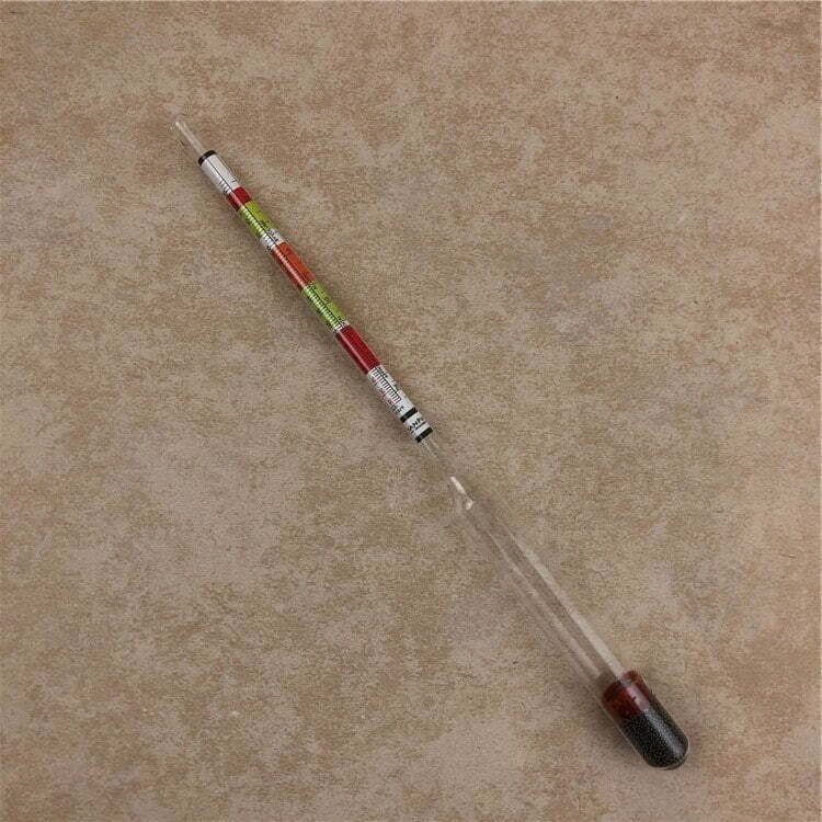 Hydrometer Triple Scale Alcohol-meter +1 Measuring Cylinder view 4