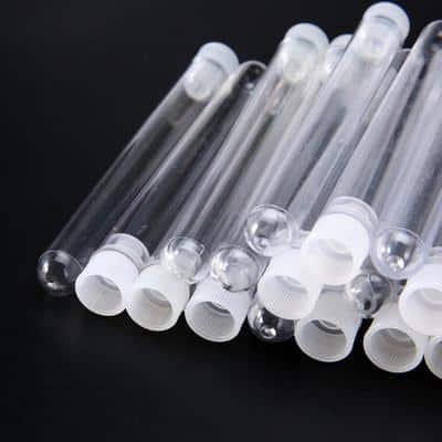test tube, glass, with cap 12mm x 75mm