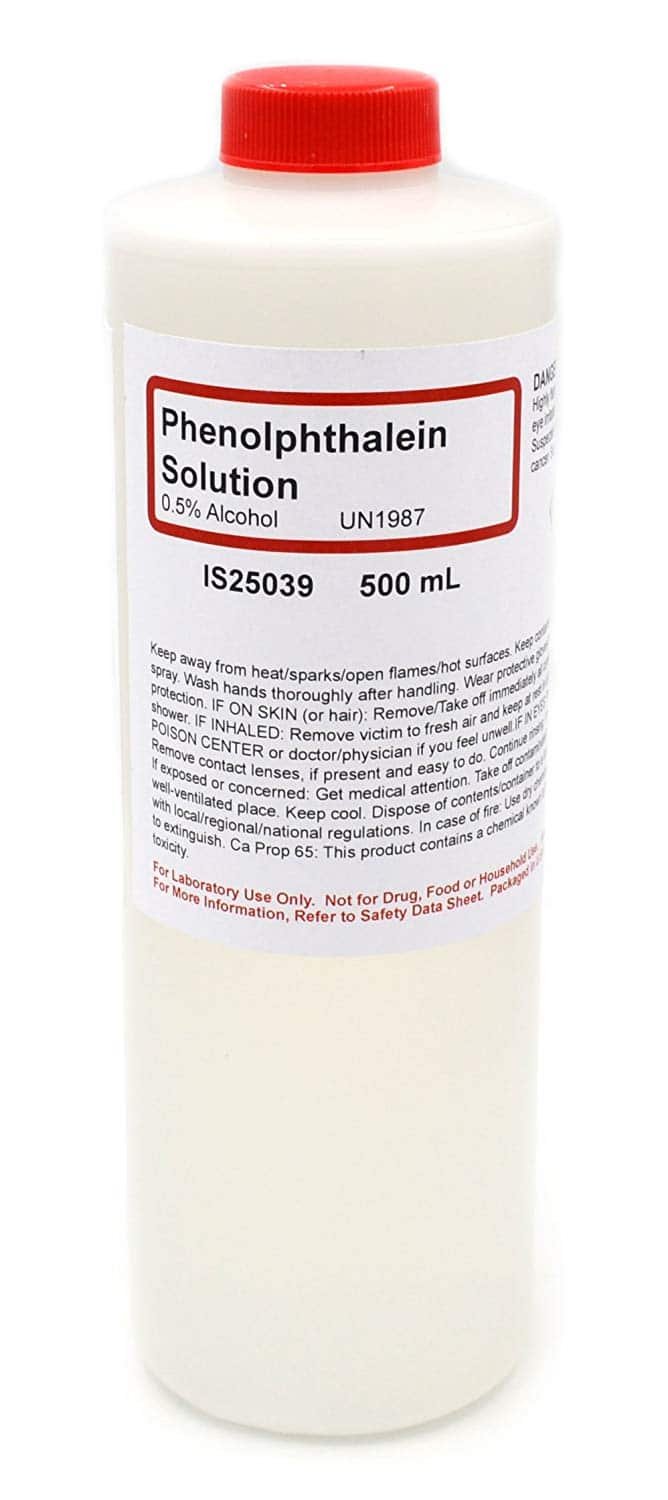 Phenolphthalein Indicator Solution (0.5%) 500ml