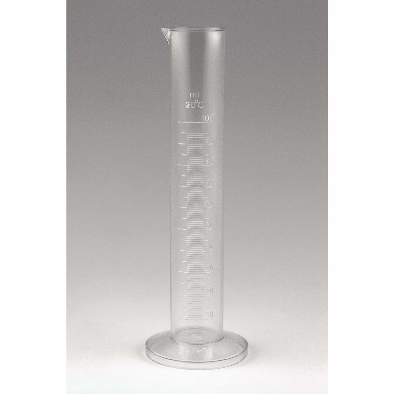 Measuring Cylinder, Round  Base, Plastic