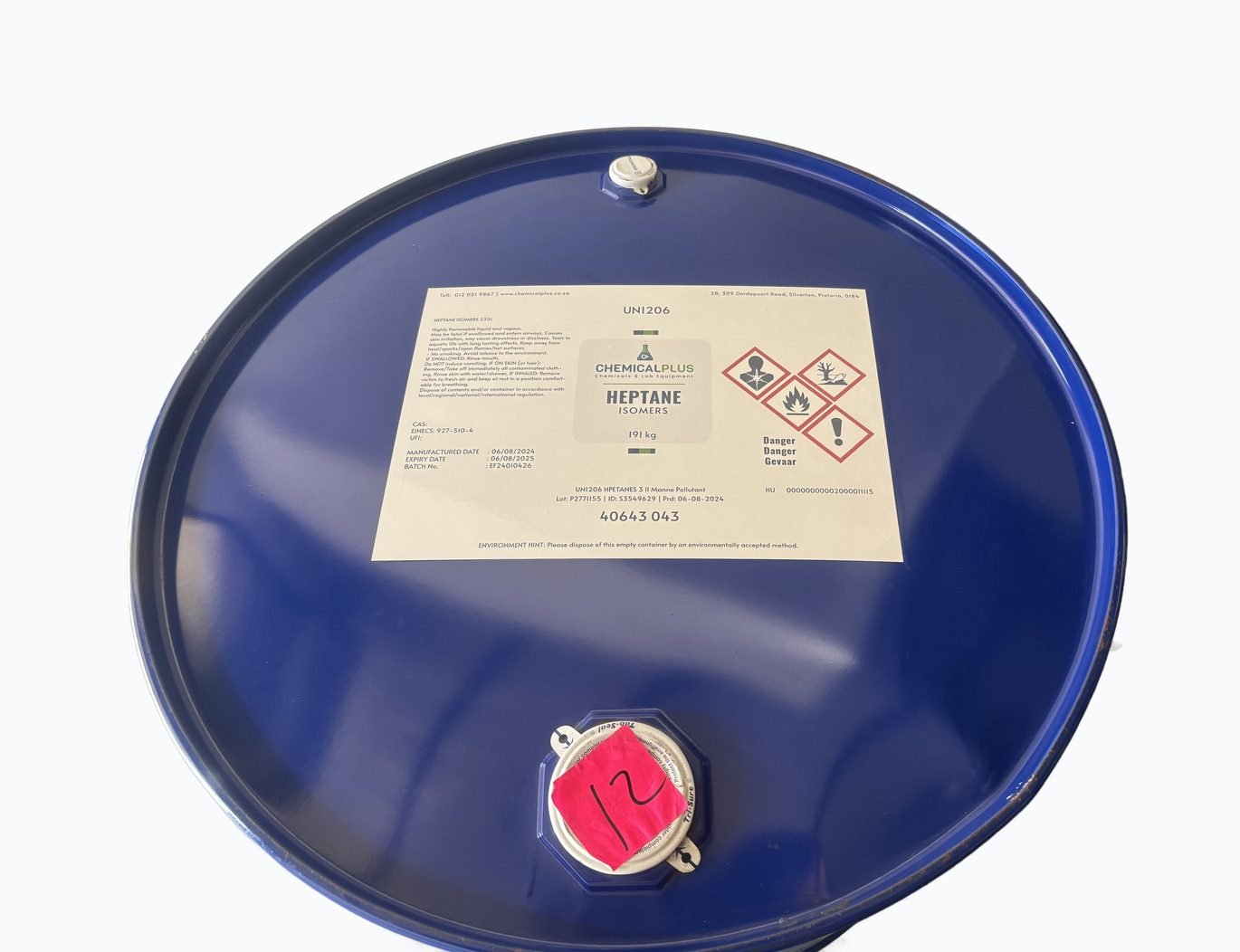 HEPTANE – a non-polar solvent (235L) view 3