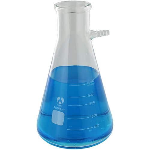 Filter Flasks, 250 ml, complete with rubber sleeve No. 3